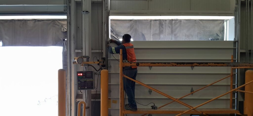 instalación de puertas seccionales